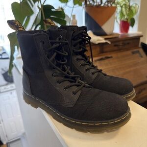 Dr. Martens Kids Black Combat Boots